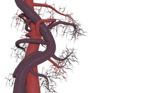 Abstract organic veins artwork
